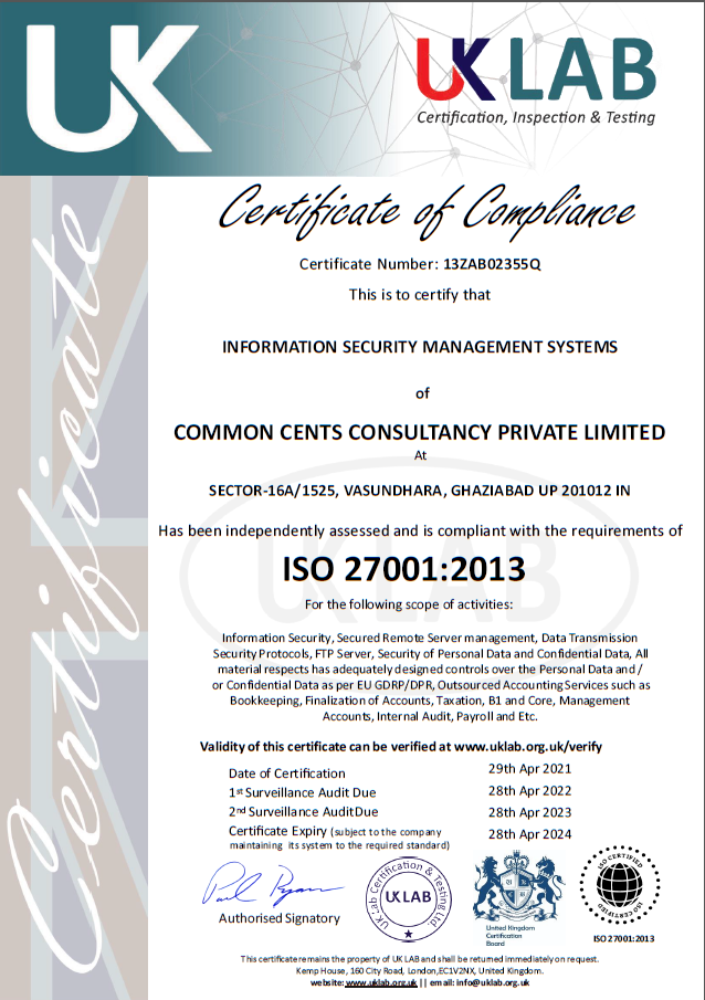 ISO-Certificate
